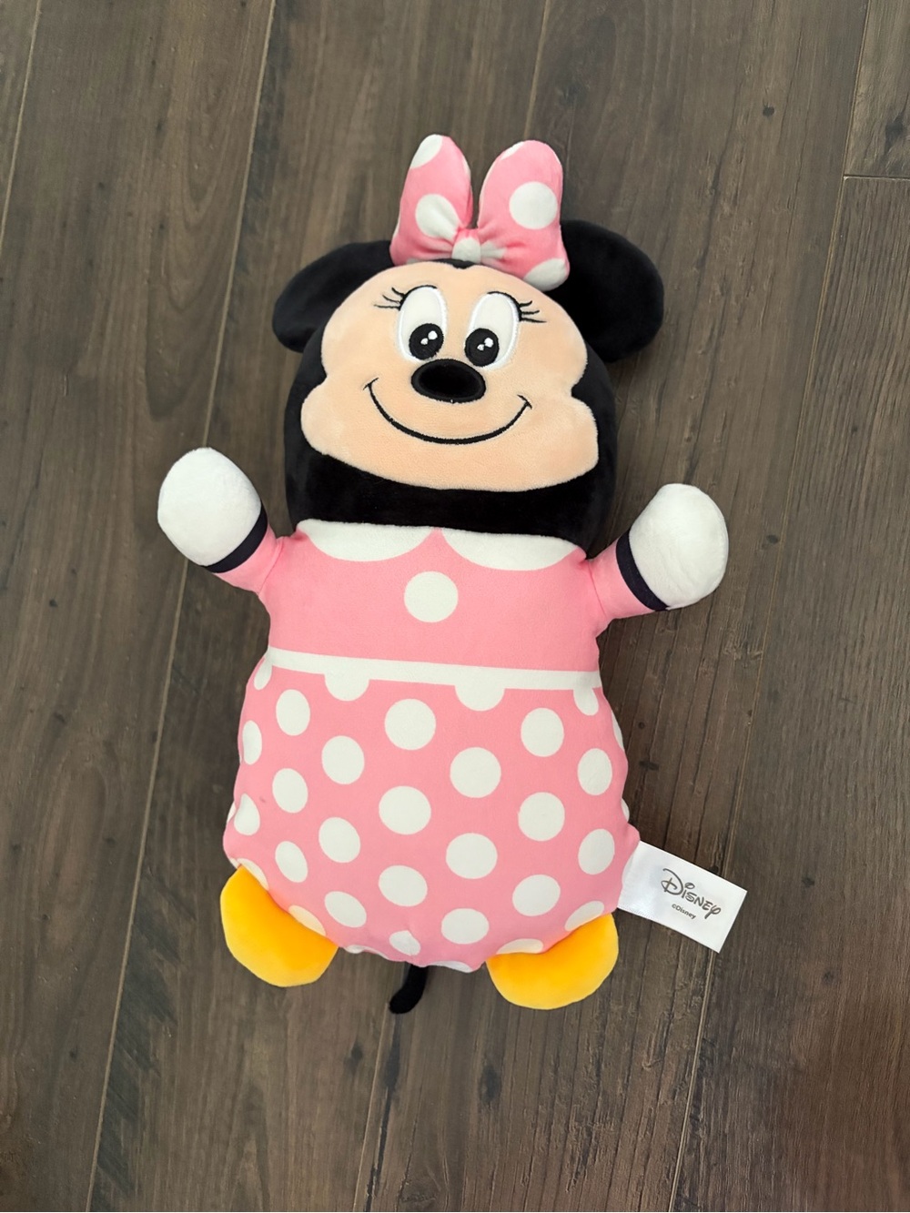 Disney Minnie Mouse Plush in Pink with Yellow Feet